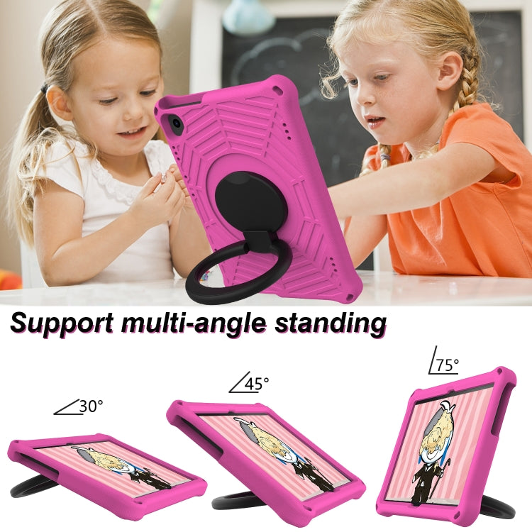 For Lenovo Tab M10 FHD TB-X605FC Spider King Silicone Protective Tablet Case(Rose Red) - Lenovo by PMC TechLife | Online Shopping South Africa | PMC TechLife | Buy Now Pay Later Mobicred