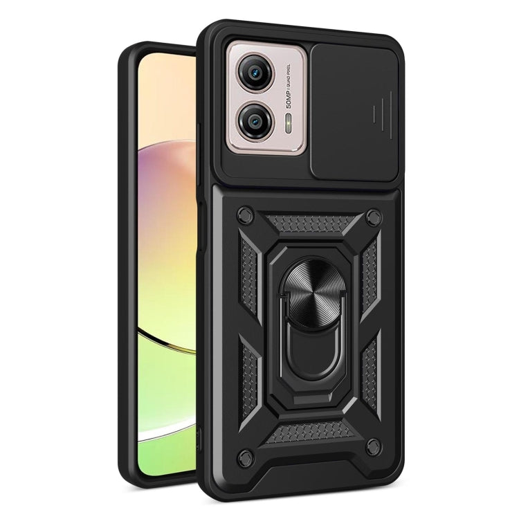 For Motorola Moto G53 / G13 / G23 5G Sliding Camera Cover Design TPU+PC Phone Case(Black) - free shipping - PMC TechLife - Order now!