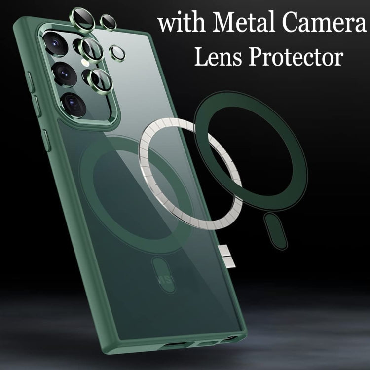 For Samsung Galaxy S23 Ultra 5G Acrylic PC MagSafe Magnetic Phone Case(Green) - Galaxy S23 Ultra 5G Cases by PMC TechLife | Online Shopping South Africa | PMC TechLife