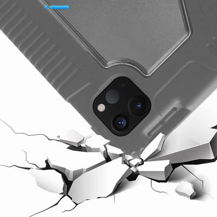 For iPad Pro 12.9 inch 2022 / 2021 / 2020 Mutural Horizontal Flip PC + TPU + PU Leather Tablet Case with Holder & Pen Slot(Black) - free shipping - PMC TechLife - Order now!