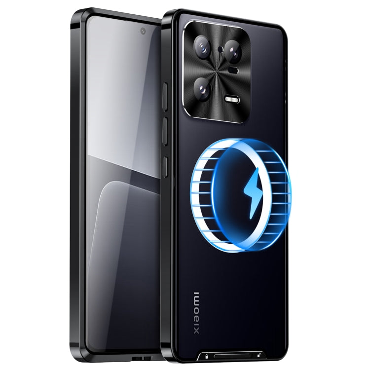 For Xiaomi 13 Pro MagSafe Magnetic Frosted Metal Phone Case(Black) - 13 Pro Cases by PMC TechLife | Online Shopping South Africa | PMC TechLife
