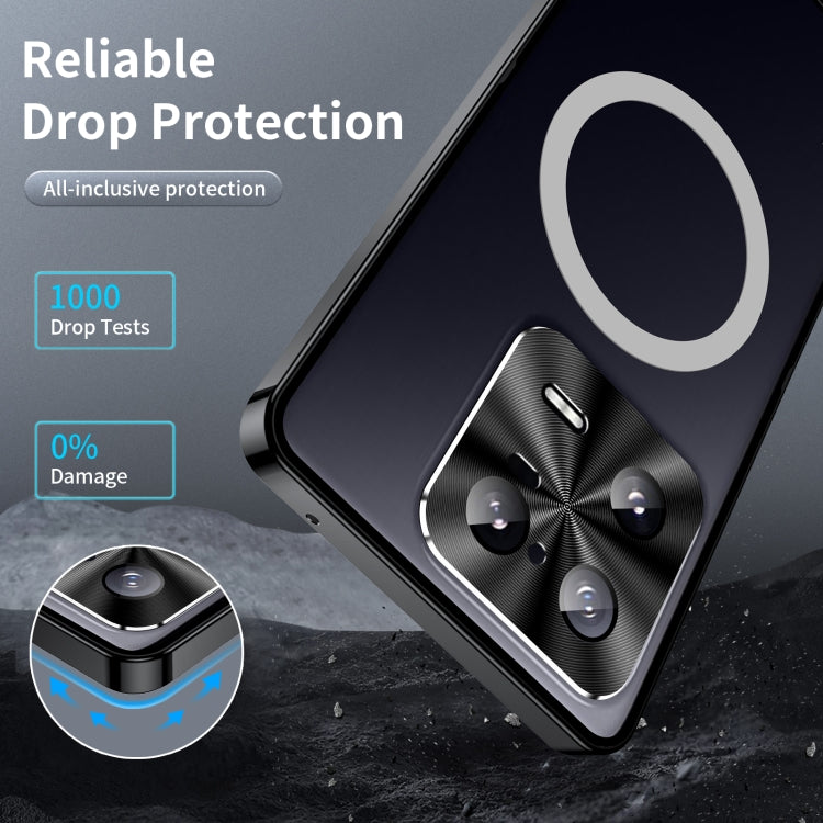 For Xiaomi 13 Pro MagSafe Magnetic Frosted Metal Phone Case(Black) - 13 Pro Cases by PMC TechLife | Online Shopping South Africa | PMC TechLife