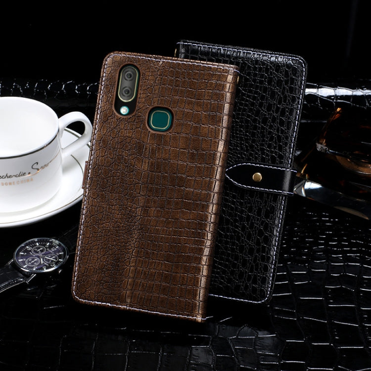For Leagoo S11 idewei Crocodile Texture Horizontal Flip Leather Case with Holder & Card Slots & Wallet(Dark Blue) - free shipping - PMC Jewellery - Order now!