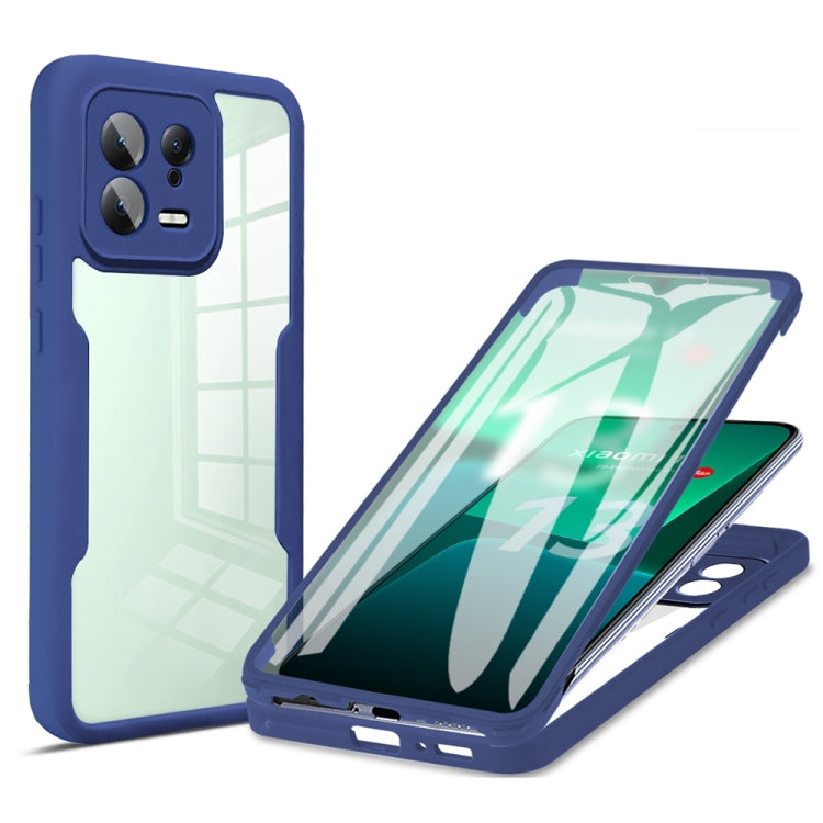 For Xiaomi 13 Acrylic + TPU 360 Degrees Full Coverage Phone Case(Blue) - 13 Cases by PMC TechLife | Online Shopping South Africa | PMC TechLife