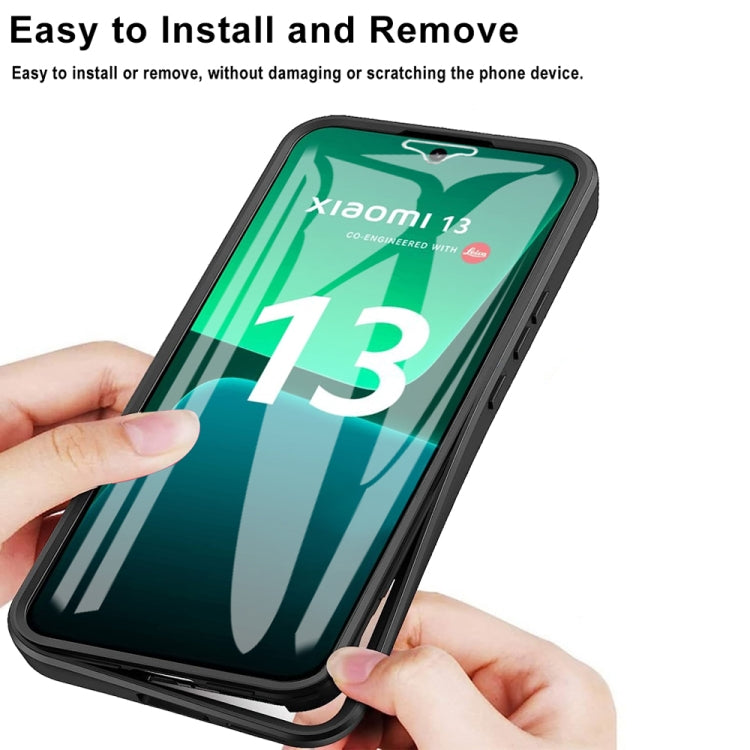 For Xiaomi 13 Acrylic + TPU 360 Degrees Full Coverage Phone Case(Blue) - 13 Cases by PMC TechLife | Online Shopping South Africa | PMC TechLife