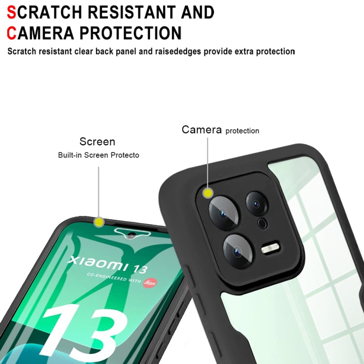 For Xiaomi 13 Acrylic + TPU 360 Degrees Full Coverage Phone Case(Blue) - 13 Cases by PMC TechLife | Online Shopping South Africa | PMC TechLife