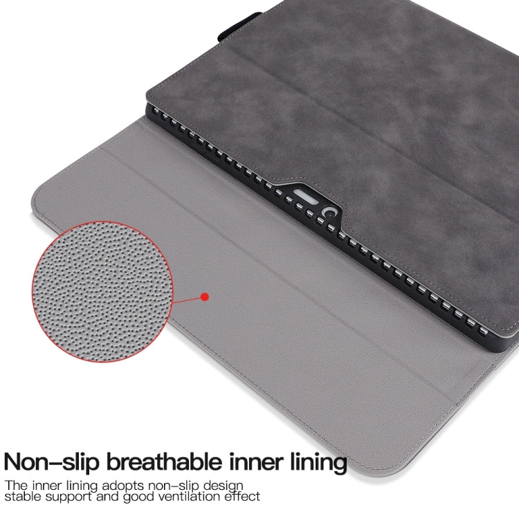 For Microsoft Surface Pro X Sheepskin All-Inclusive Shockproof Protective Case with Power Bag(Grey) - Others by PMC TechLife | Online Shopping South Africa | PMC TechLife | Buy Now Pay Later Mobicred