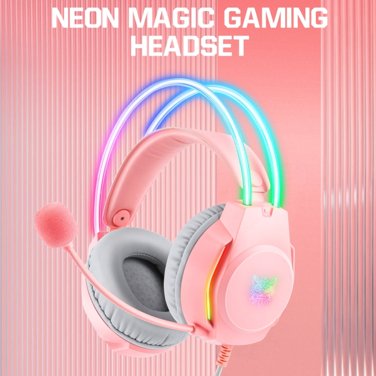 X26 USB+3.5mm RGB Wired Gaming Headset(Pink) - free shipping - PMC Jewellery - Order now!