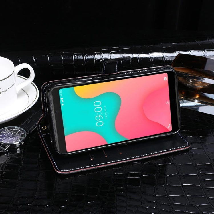 For Wiko Y60 idewei Crocodile Texture Horizontal Flip Leather Case with Holder & Card Slots & Wallet(Black) - More Brand by idewei | Online Shopping South Africa | PMC Jewellery | Buy Now Pay Later Mobicred