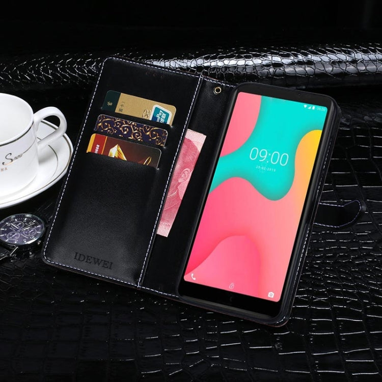 For Wiko Y60 idewei Crocodile Texture Horizontal Flip Leather Case with Holder & Card Slots & Wallet(Dark Blue) - More Brand by idewei | Online Shopping South Africa | PMC Jewellery | Buy Now Pay Later Mobicred