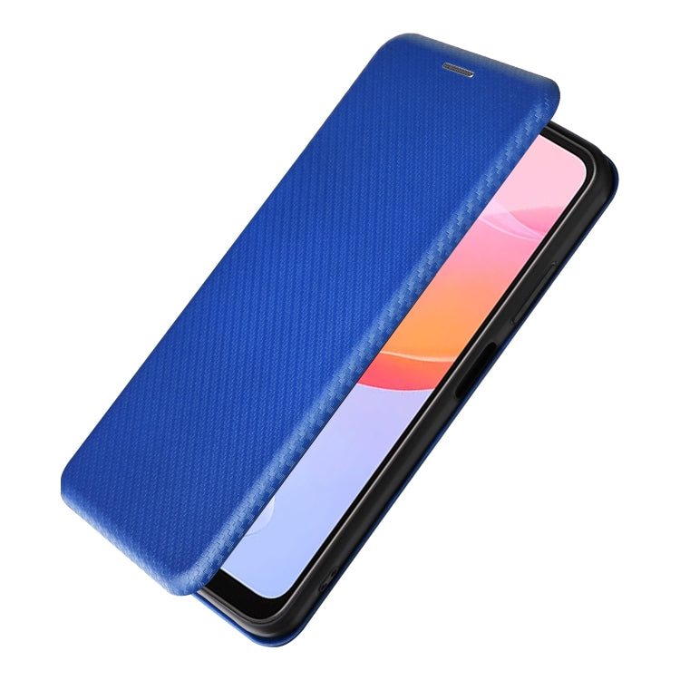 For Blackview A85 Carbon Fiber Texture Flip Leather Phone Case(Blue) - More Brand by PMC TechLife | Online Shopping South Africa | PMC TechLife | Buy Now Pay Later Mobicred