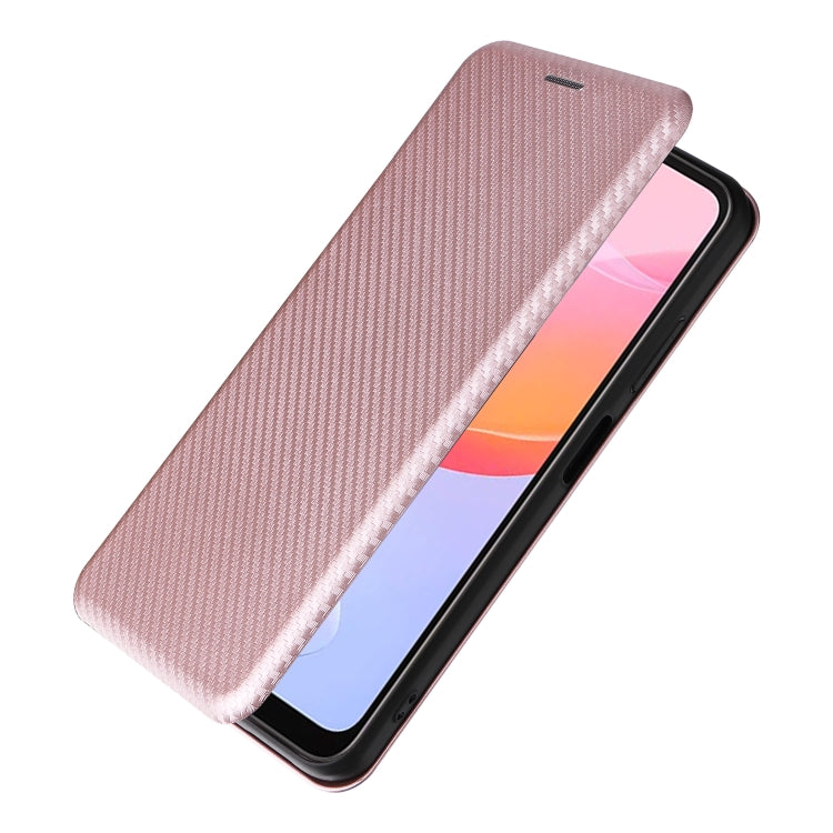 For Blackview A85 Carbon Fiber Texture Flip Leather Phone Case(Pink) - More Brand by PMC TechLife | Online Shopping South Africa | PMC TechLife | Buy Now Pay Later Mobicred
