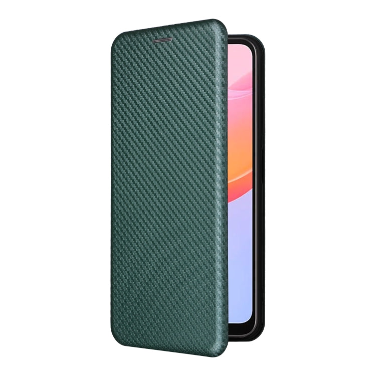 For Blackview A85 Carbon Fiber Texture Flip Leather Phone Case(Green) - More Brand by PMC TechLife | Online Shopping South Africa | PMC TechLife | Buy Now Pay Later Mobicred