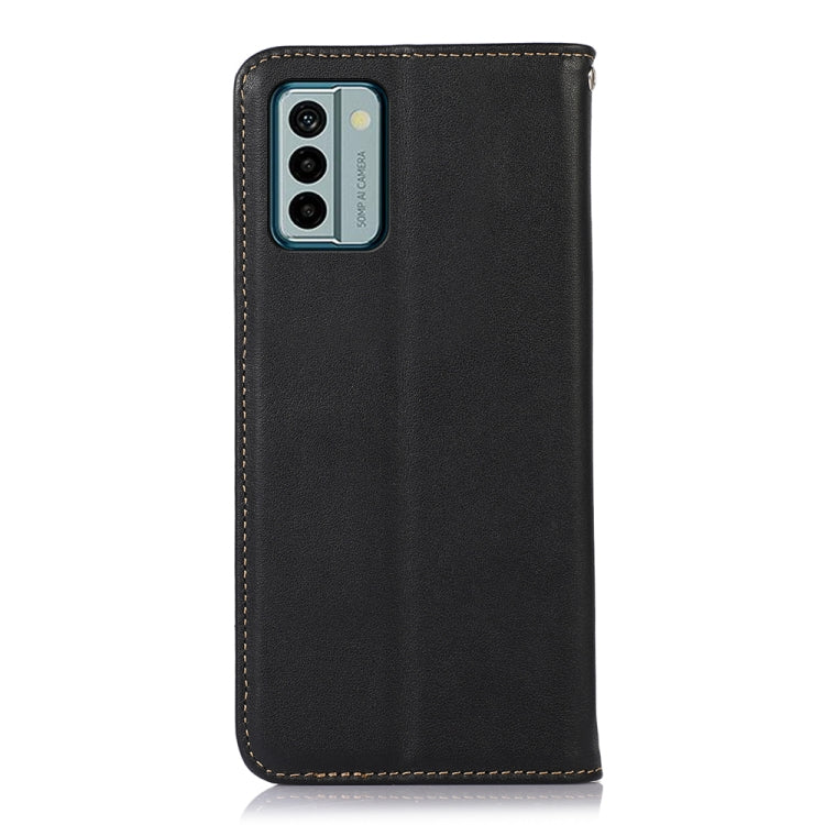 For Nokia G22 4G KHAZNEH Nappa Top Layer Cowhide Leather Phone Case(Black) - Nokia Cases by PMC TechLife | Online Shopping South Africa | PMC TechLife | Buy Now Pay Later Mobicred