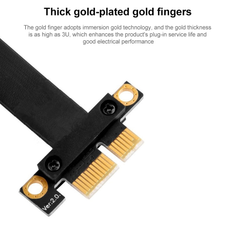 PCI-E 3.0 1X to 16X 180 Degree Graphics Card Extension Cable, Length:20cm -  by PMC Jewellery | Online Shopping South Africa | PMC Jewellery | Buy Now Pay Later Mobicred