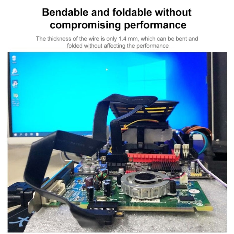 PCI-E 3.0 1X to 16X 180 Degree Graphics Card Extension Cable, Length:20cm -  by PMC Jewellery | Online Shopping South Africa | PMC Jewellery | Buy Now Pay Later Mobicred