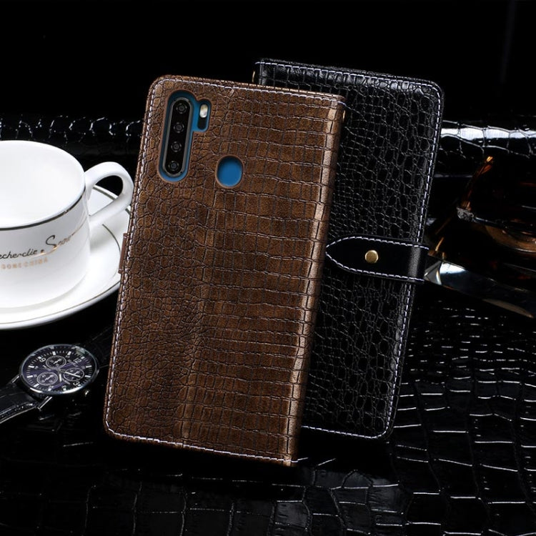 For Blackview A80 Pro idewei Crocodile Texture Horizontal Flip Leather Case with Holder & Card Slots & Wallet(Dark Blue) - More Brand by idewei | Online Shopping South Africa | PMC TechLife | Buy Now Pay Later Mobicred