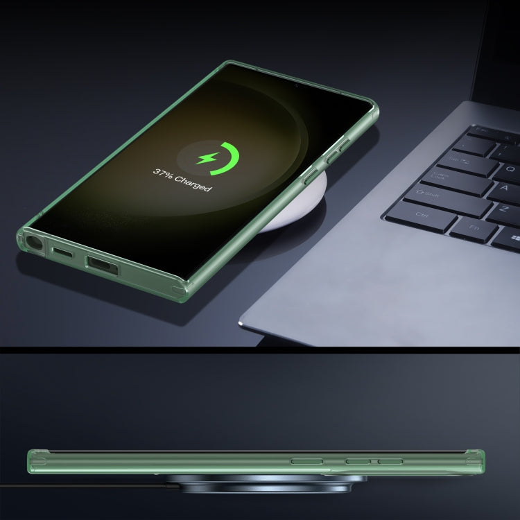 For Samsung Galaxy S22 Ultra 5G LK 3 in 1 MagSafe Magnetic Holder Phone Case(Green) - Galaxy S22 Ultra 5G Cases by PMC TechLife | Online Shopping South Africa | PMC TechLife
