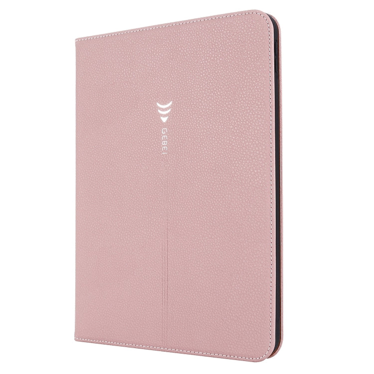 For iPad 2025 / 2022 GEBEI Silk Texture Flip Tablet Leather Case(Rose Gold) - free shipping - PMc TechLife - Order now!
