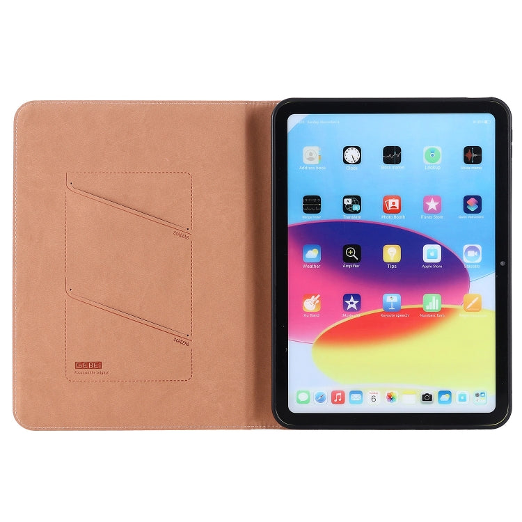 For iPad 2025 / 2022 GEBEI Silk Texture Flip Tablet Leather Case(Rose Gold) - free shipping - PMc TechLife - Order now!