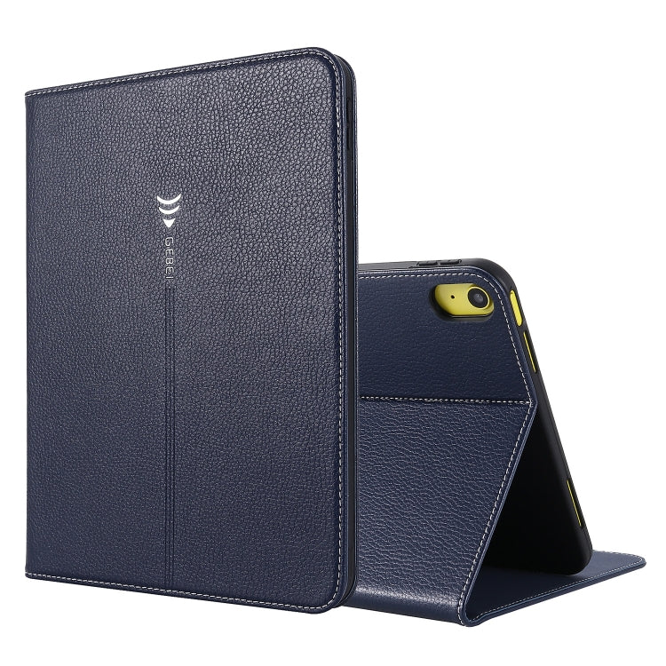 For iPad 2025 / 2022 GEBEI Silk Texture Flip Tablet Leather Case(Blue) - free shipping - PMc TechLife - Order now!
