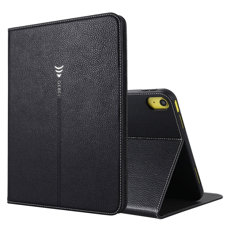 For iPad 2025 / 2022 GEBEI Silk Texture Flip Tablet Leather Case(Black) - free shipping - PMc TechLife - Order now!