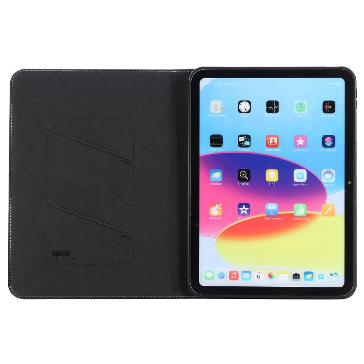 For iPad 2025 / 2022 GEBEI Silk Texture Flip Tablet Leather Case(Black) - free shipping - PMc TechLife - Order now!