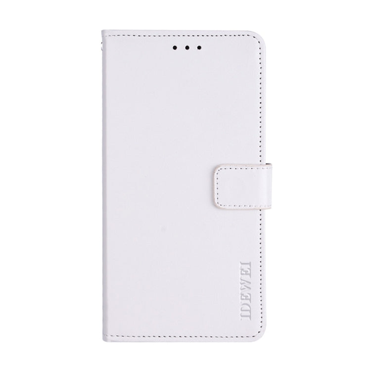 For Ulefone Note 14 idewei Crazy Horse Texture Leather Phone Case with Holder(White) - Ulefone Cases by idewei | Online Shopping South Africa | PMC Jewellery | Buy Now Pay Later Mobicred