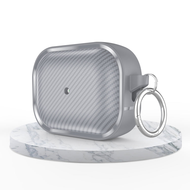 For AirPods Pro 2 Photo Frame Carbon Fiber Series Earphone Case(Dark Grey) - For AirPods Pro 2 by PMC TechLife | Online Shopping South Africa | PMC TechLife
