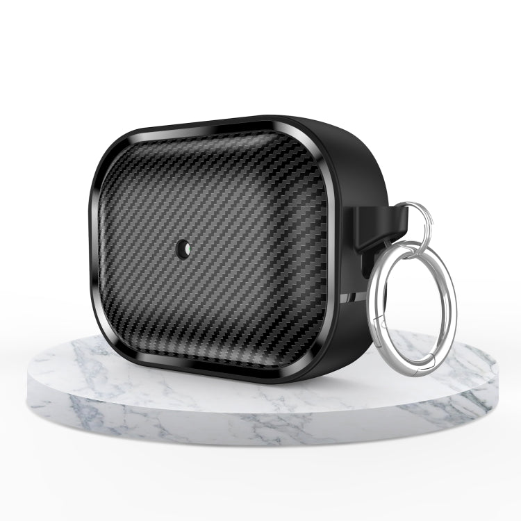 For AirPods Pro Photo Frame Carbon Fiber Series Earphone Case(Black) - For AirPods Pro by PMC Jewellery | Online Shopping South Africa | PMC Jewellery | Buy Now Pay Later Mobicred