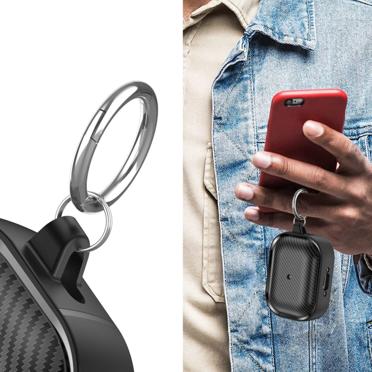 For AirPods Pro Photo Frame Carbon Fiber Series Earphone Case(Black) - For AirPods Pro by PMC Jewellery | Online Shopping South Africa | PMC Jewellery | Buy Now Pay Later Mobicred