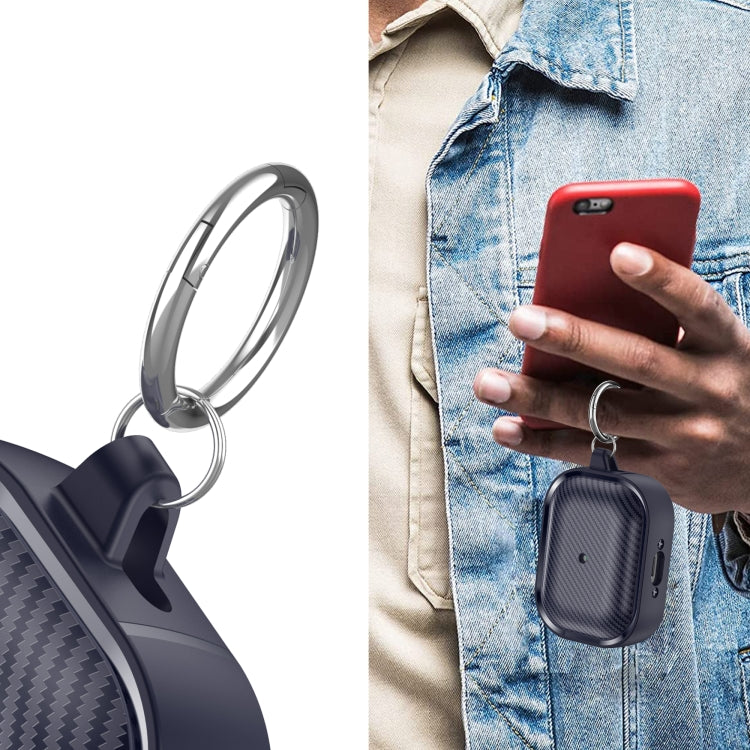 For AirPods Pro Photo Frame Carbon Fiber Series Earphone Case(Dark Blue) - For AirPods Pro by PMC Jewellery | Online Shopping South Africa | PMC Jewellery | Buy Now Pay Later Mobicred