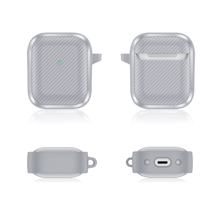 For AirPods 3 Photo Frame Carbon Fiber Series Earphone Case(Dark Grey) - For AirPods 3 by PMC Jewellery | Online Shopping South Africa | PMC Jewellery | Buy Now Pay Later Mobicred