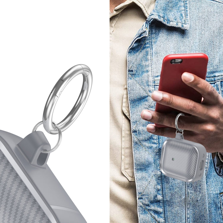 For AirPods 1 / 2 Photo Frame Carbon Fiber Series Earphone Case(Dark Grey) - For AirPods 1/2 by PMC Jewellery | Online Shopping South Africa | PMC Jewellery | Buy Now Pay Later Mobicred