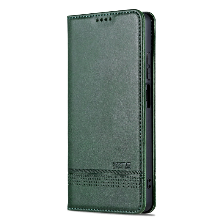 For Honor X50i/90 Lite AZNS Magnetic Calf Texture Flip Leather Phone Case(Dark Green) - Honor Cases by AZNS | Online Shopping South Africa | PMC TechLife