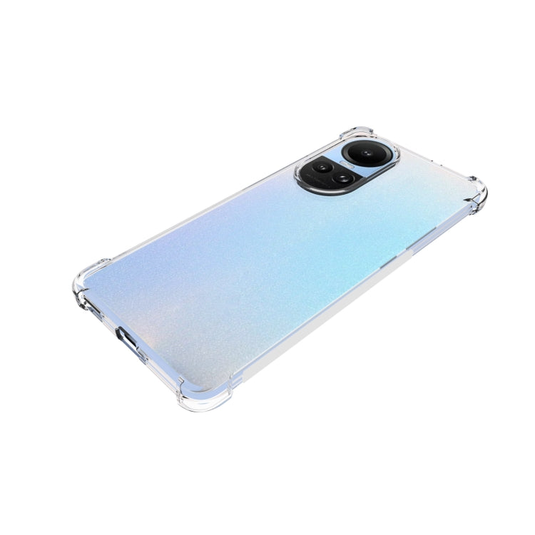 For OPPO Reno10 / 10 Pro Global Shockproof Non-slip Thickening TPU Phone Case(Transparent) - OPPO Cases by PMC TechLife | Online Shopping South Africa | PMC TechLife | Buy Now Pay Later Mobicred