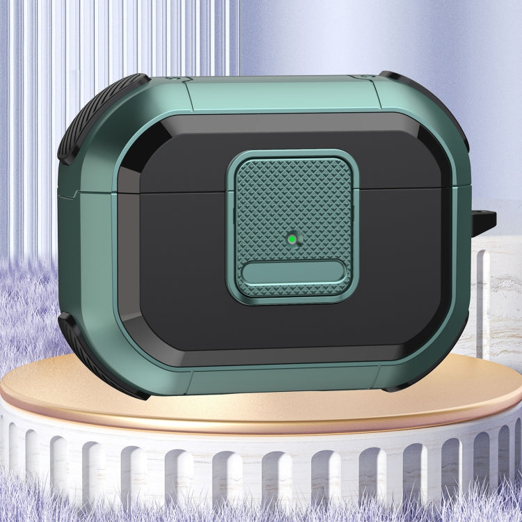 For AirPods Pro Wireless Earphones Protective Case(Dark Green) - For AirPods Pro by PMC Jewellery | Online Shopping South Africa | PMC Jewellery | Buy Now Pay Later Mobicred