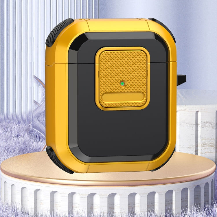 For AirPods 2 / 1 Wireless Earphones Protective Case(Yellow) - For AirPods 1/2 by PMC Jewellery | Online Shopping South Africa | PMC Jewellery | Buy Now Pay Later Mobicred