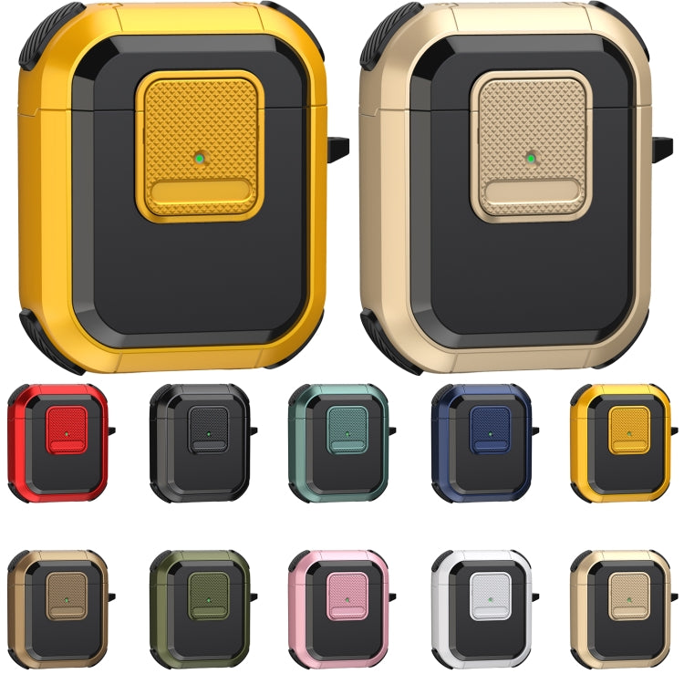 For AirPods 2 / 1 Wireless Earphones Protective Case(Gold) - For AirPods 1/2 by PMC Jewellery | Online Shopping South Africa | PMC Jewellery | Buy Now Pay Later Mobicred