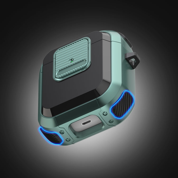 For AirPods 2 / 1 Wireless Earphones Protective Case(Dark Green) - For AirPods 1/2 by PMC Jewellery | Online Shopping South Africa | PMC Jewellery | Buy Now Pay Later Mobicred