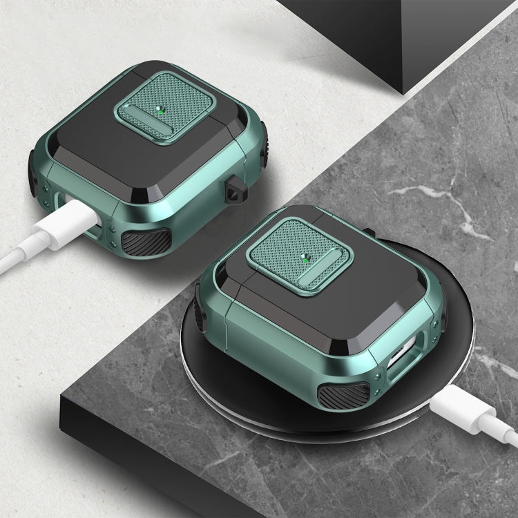 For AirPods 2 / 1 Wireless Earphones Protective Case(Army Green) - For AirPods 1/2 by PMC Jewellery | Online Shopping South Africa | PMC Jewellery | Buy Now Pay Later Mobicred