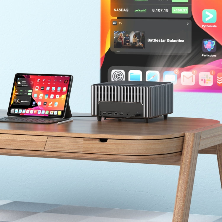 D6000 1920x1080P 400ANSI Lumens Portable Mini LCD LED Smart Projector, Screen Mirroring(UK Plug) - free shipping - PMC Jewellery - Order now!