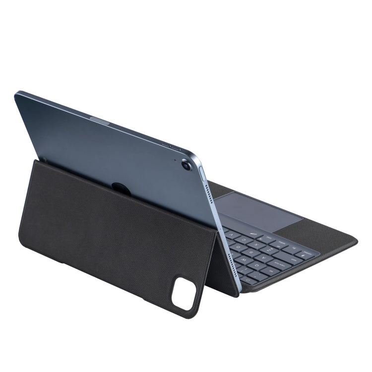 J3125-6D Backlight Bluetooth Keyboard Leather Case with Touch Pad for iPad Air 5 10.9 2022 / Air 4 10.9 2020 / iPad Pro 11 2022/2021/2020/2018(Black) - For iPad Air by PMC TechLife | Online Shopping South Africa | PMC TechLife