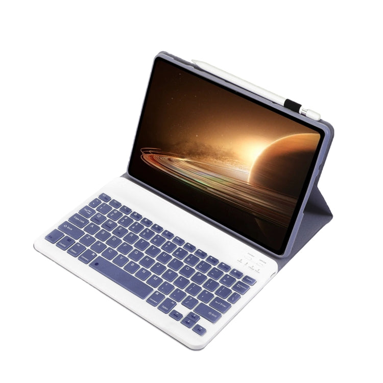 For OPPO Pad 2 11.61 inch 2023 OP13 Lambskin Texture Ultra-thin Detachable Bluetooth Keyboard Leather Case(Purple) - Others Keyboard by PMC TechLife | Online Shopping South Africa | PMC TechLife