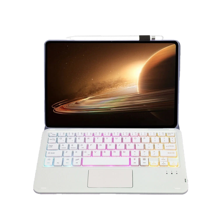 For OPPO Pad 2 11.61 inch 2023 OP13-AS Lambskin Texture Ultra-thin Detachable Backlight Bluetooth Keyboard Leather Case with Touchpad(Purple) - free shipping - PMC TechLife - Order now!