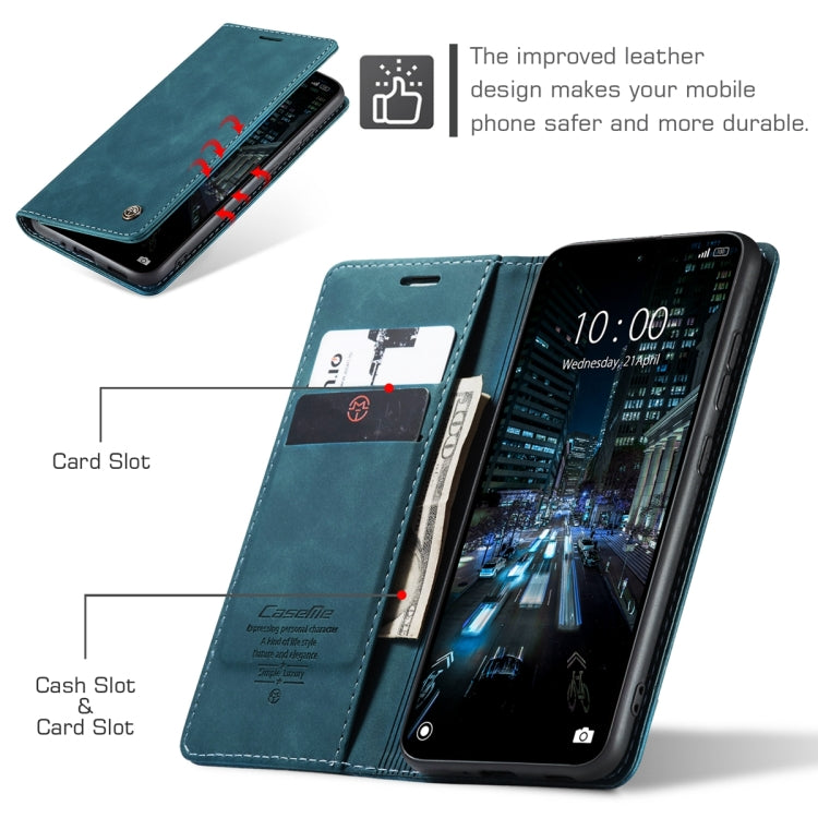 For Xiaomi Redmi 11A / 12C CaseMe 013 Multifunctional Horizontal Flip Leather Phone Case(Blue) - free shipping - PMC Jewellery - Order now!