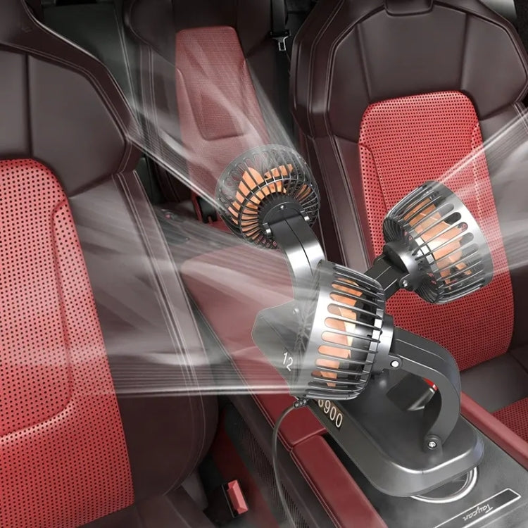F4310 360-Degree Rotating Adjustable Car Three-Head Fan, Style:5V USB Universal - Heating & Fans by PMC TechLife | Online Shopping South Africa | PMC TechLife | Buy Now Pay Later Mobicred