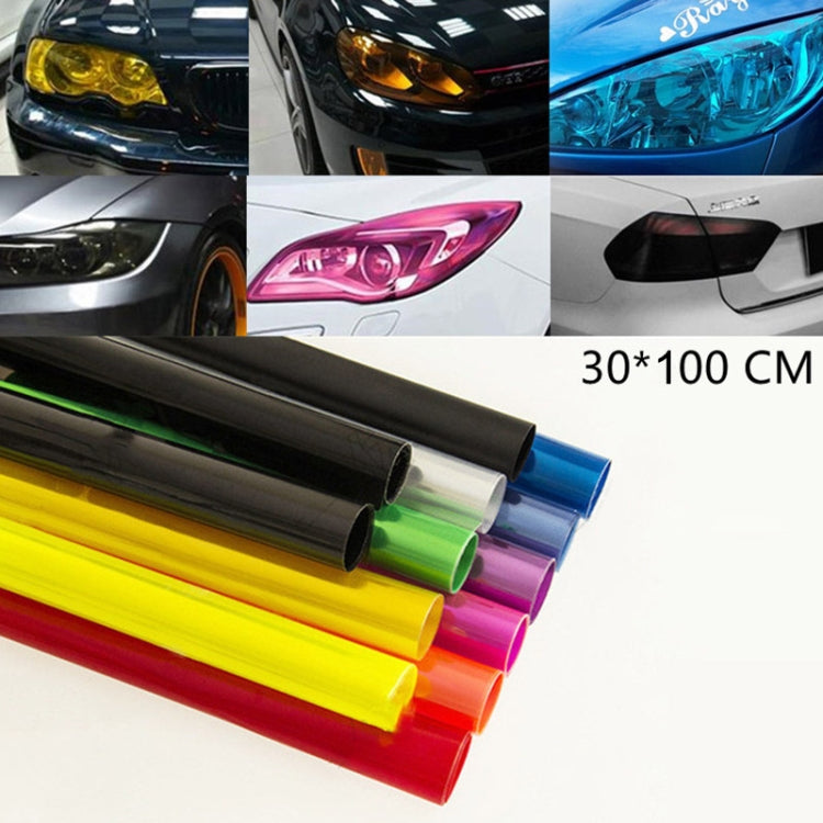2pcs Car Headlight Protective Film Tail Light Film Motorcycle Fog Light Film, Size:30 x 100cm(Dark Black) - Auto Film by PMC TechLife | Online Shopping South Africa | PMC TechLife | Buy Now Pay Later Mobicred