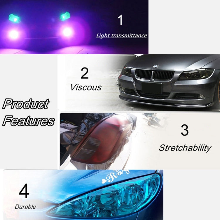 2pcs Car Headlight Protective Film Tail Light Film Motorcycle Fog Light Film, Size:30 x 100cm(Fluorescent Yellow) - Auto Film by PMC TechLife | Online Shopping South Africa | PMC TechLife | Buy Now Pay Later Mobicred
