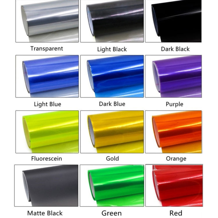 2pcs Car Headlight Protective Film Tail Light Film Motorcycle Fog Light Film, Size:30 x 100cm(Orange) - Auto Film by PMC TechLife | Online Shopping South Africa | PMC TechLife | Buy Now Pay Later Mobicred